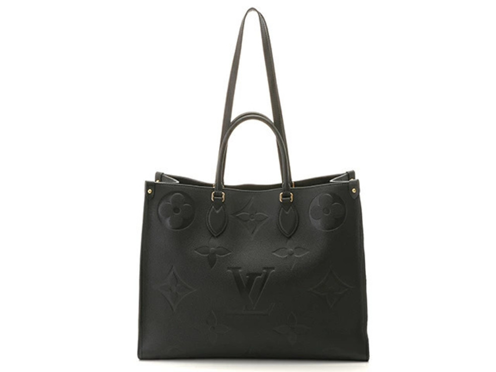 LOUIS VUITTON Shoulder Bag On The Go Monogram Empreinte Black